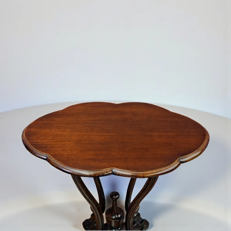 Столик приставний овальний RG-8056 червоне дерево 